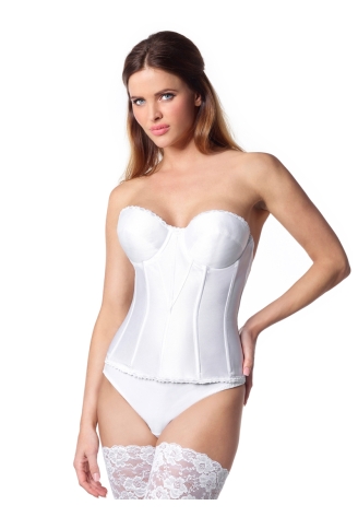 Poirier 424 Torsolette 'Full Figure' Ivory ()