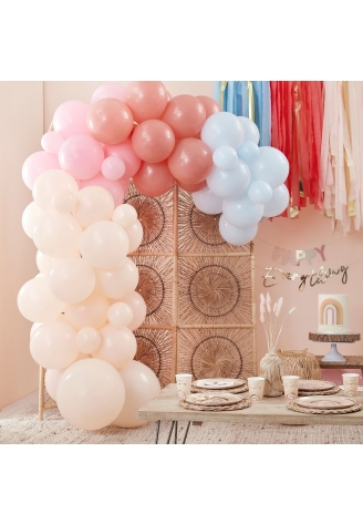 Ginger Ray HAP-100 Happy Everything Muted Pastels Balloon Arch