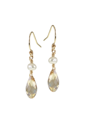 Juvelan Golden Wedding Earrings ()