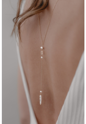 Juvelan High Art Back Necklace