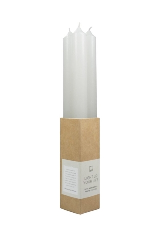 Leeff 18425 Dinner Candles Dewi White ()