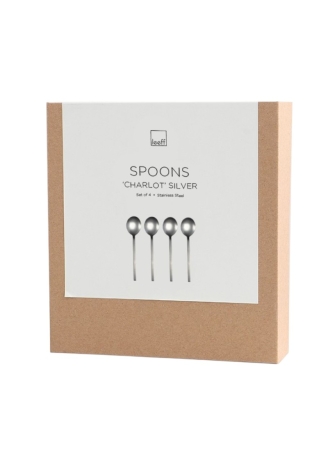 Leeff 18468 Spoons Charlot, set of 4 Silver ()