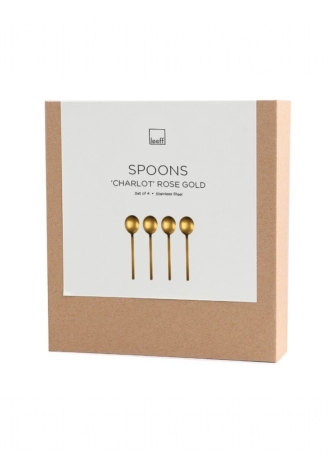 Leeff 18474 Spoons Charlot, set of 4 Rose Gold ()