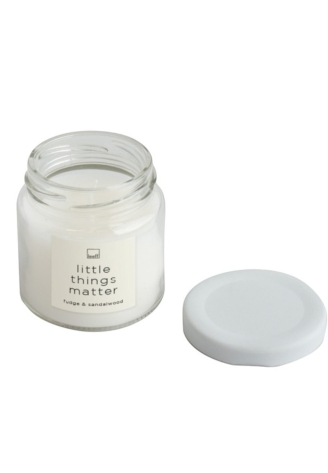 Leeff 18611 Jar Candle S - Little things matter White ()