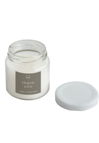 Leeff 18613 Jar Candle S - Thank you White ()