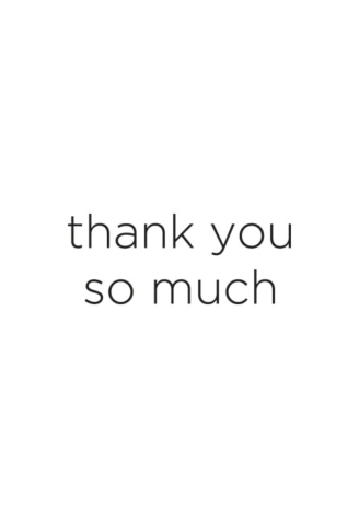 Leeff 18640 Pillar Candle - Thank you so much White