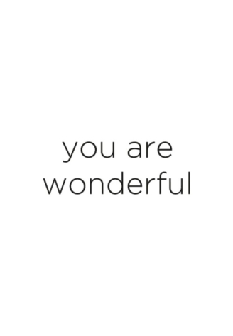 Leeff 18641 Pillar Candle - You are wonderful White