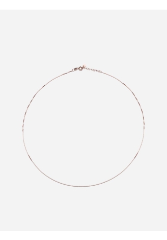 Abrazi Box Chain Necklace Rose-S ()