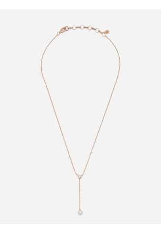 Abrazi Lovey Pearl Necklace Rose ()