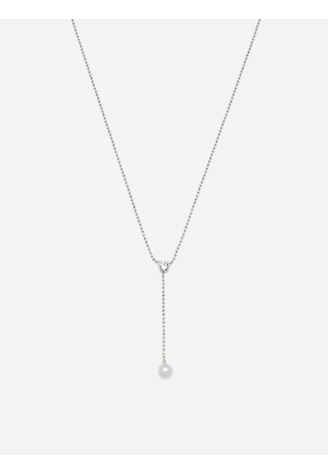 Abrazi Lovey Pearl Necklace Silver ()