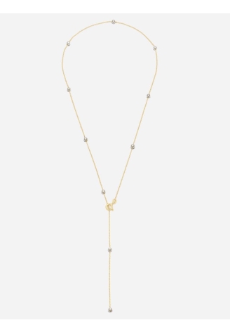 Abrazi Jessie Pearl Back Necklace Gold ()