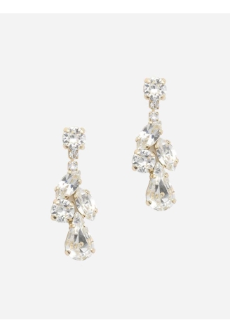 Abrazi Zoe Swarovski Earrings Gold ()