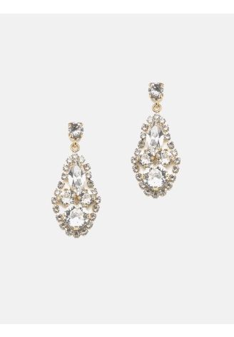 Abrazi Adele Swarovski Earrings Gold ()