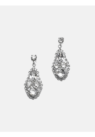 Abrazi Earrings Adele Swarovski Silver ()
