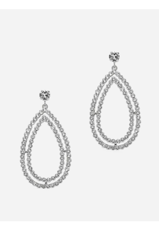 Abrazi Grace Swarovski Earrings Silver ()