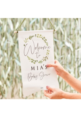 Ginger Ray BAB-110 Botanical Baby Welcome Sign