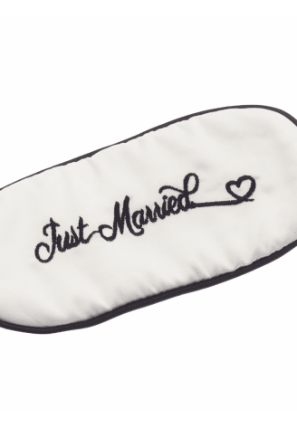 Poirier BN-10 Just Married Eye Mask Satin