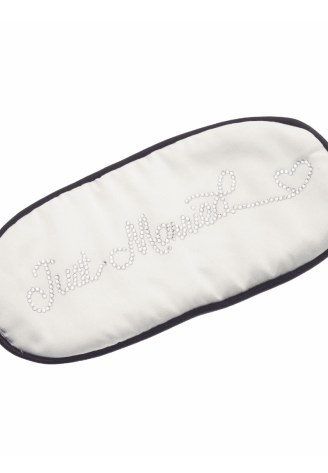 Poirier BN-11 Just Married Eye Mask Rhinestones Satin