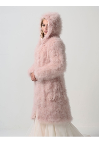Poirier BOL-26 Marabou Jacket Blush