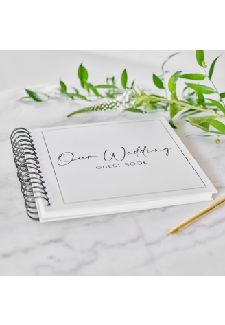 Ginger Ray BW-402 Wedding Guest Book ()