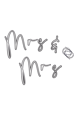 Ginger Ray BW-439 Customisable Mr & Mrs Bunting