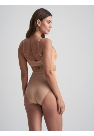 BYE BRA Seamless High Waist Brief Beige