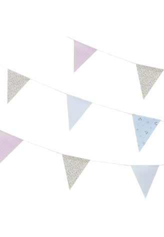 Ginger Ray CW-266 Rustic Country Print Floral Flag Bunting