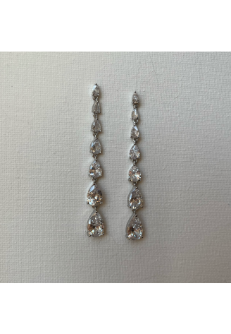 Sally Jane Bridal Ella Earrings Silver