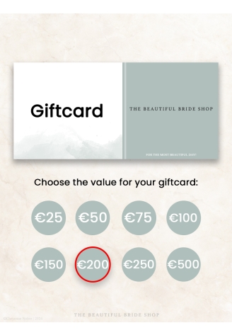 The Beautiful Bride Shop Giftcard €200