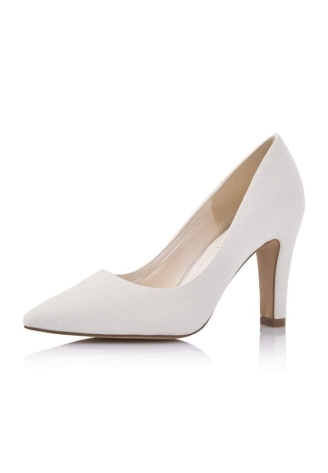 Rainbow Club Fera Off-White Metallic Wedding Shoes ()