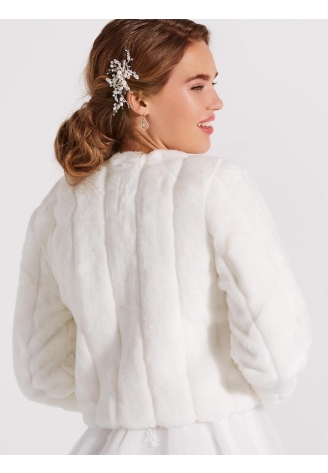 LILLY 09-3186-CR Bolero Faux Fur