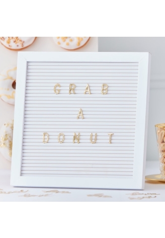 Ginger Ray GO-126 Gold Wedding Peg Board Gold Letters ()