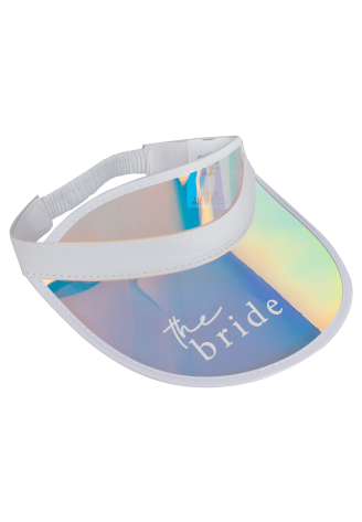 Ginger Ray HEN-149 The Bride Party Cap Holographic Visor