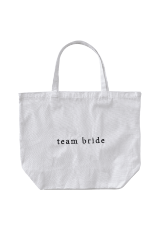 Ginger Ray HEN-159 Team Bride Tote Bag White