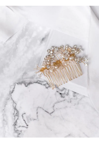 Abrazi Lily Hair Comb Gold