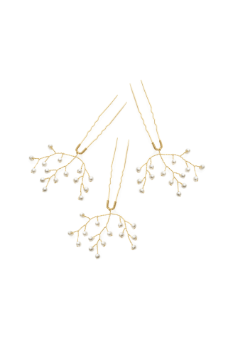 Abrazi Perla Hairpins Gold ()