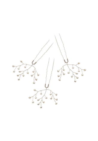 Abrazi Emma Hairpins Silver