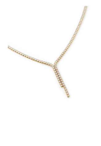 Abrazi Jet Necklace Gold ()