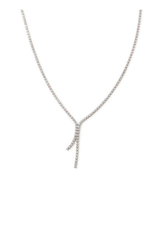 Abrazi Jet Necklace Silver ()