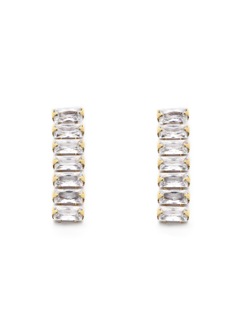 Abrazi Baguette Earrings Gold