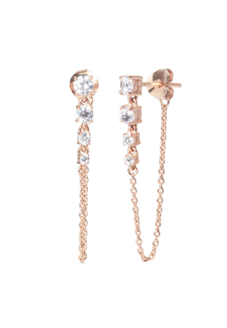 Abrazi Earrings Puck Rose ()