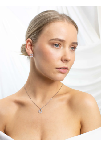 Abrazi Callie Necklace Silver 50cm