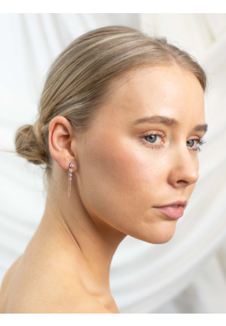 Abrazi Earrings Puck Rose