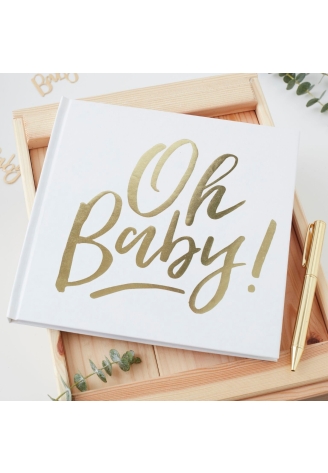 Ginger Ray OB-128 Oh Baby Guest Book ()