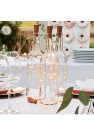 Ginger Ray BR-363 Botanical Wedding Bottle LED Lights ()