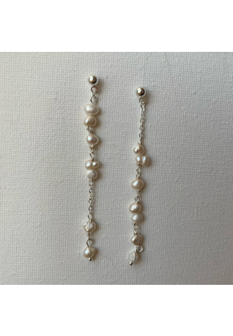 Sally Jane Bridal Mila Earrings Silver