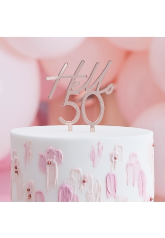 Ginger Ray 'Hello 50' Cake Topper ()