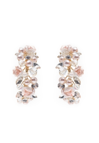 Poirier NC-1350 Earrings Ivory/Silver