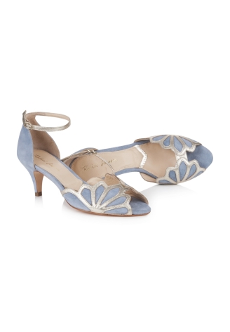 Rachel Simpson Isadora Dusky Blue Bridal Shoes 