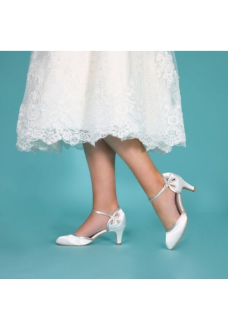 The Perfect Bridal Company Nina Silver Wedding Shoes